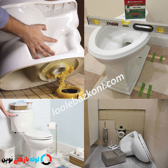 نصب توالت فرنگی با بهترین روش بدون تخریب تضمینی و فوری 09101702050